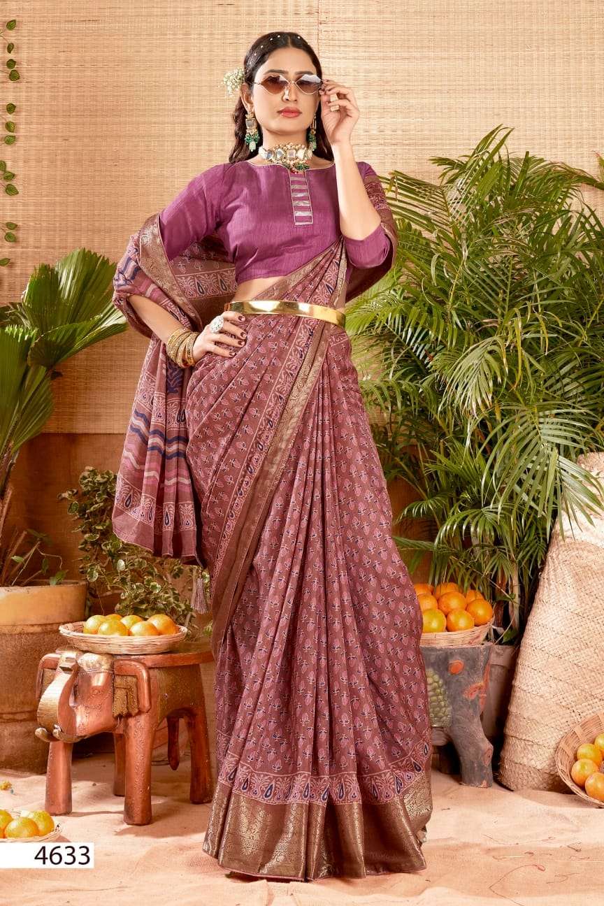 MEENAKSHI VOL-6 BY 5D DESIGNER 4633 TO 4640 SERIES DOLA WORK SAREES