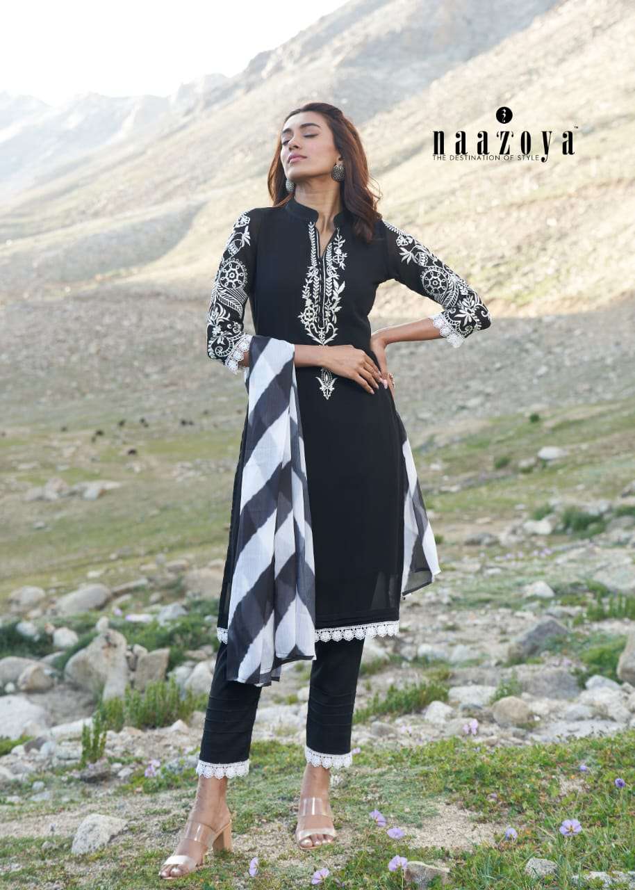 NAAZOYA BABY DOLL BY ASLIWHOLESALE DESIGNER FACNY GEORGETTE DRESSES