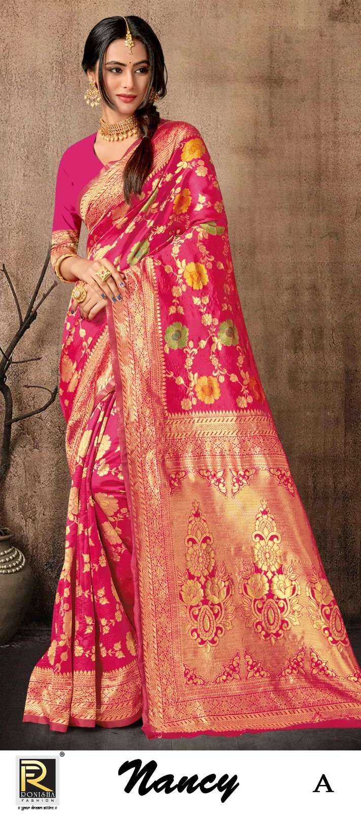 NANCY BY RONISHA FASHION DESIGNER FANCY BANARASI SILK SAREES