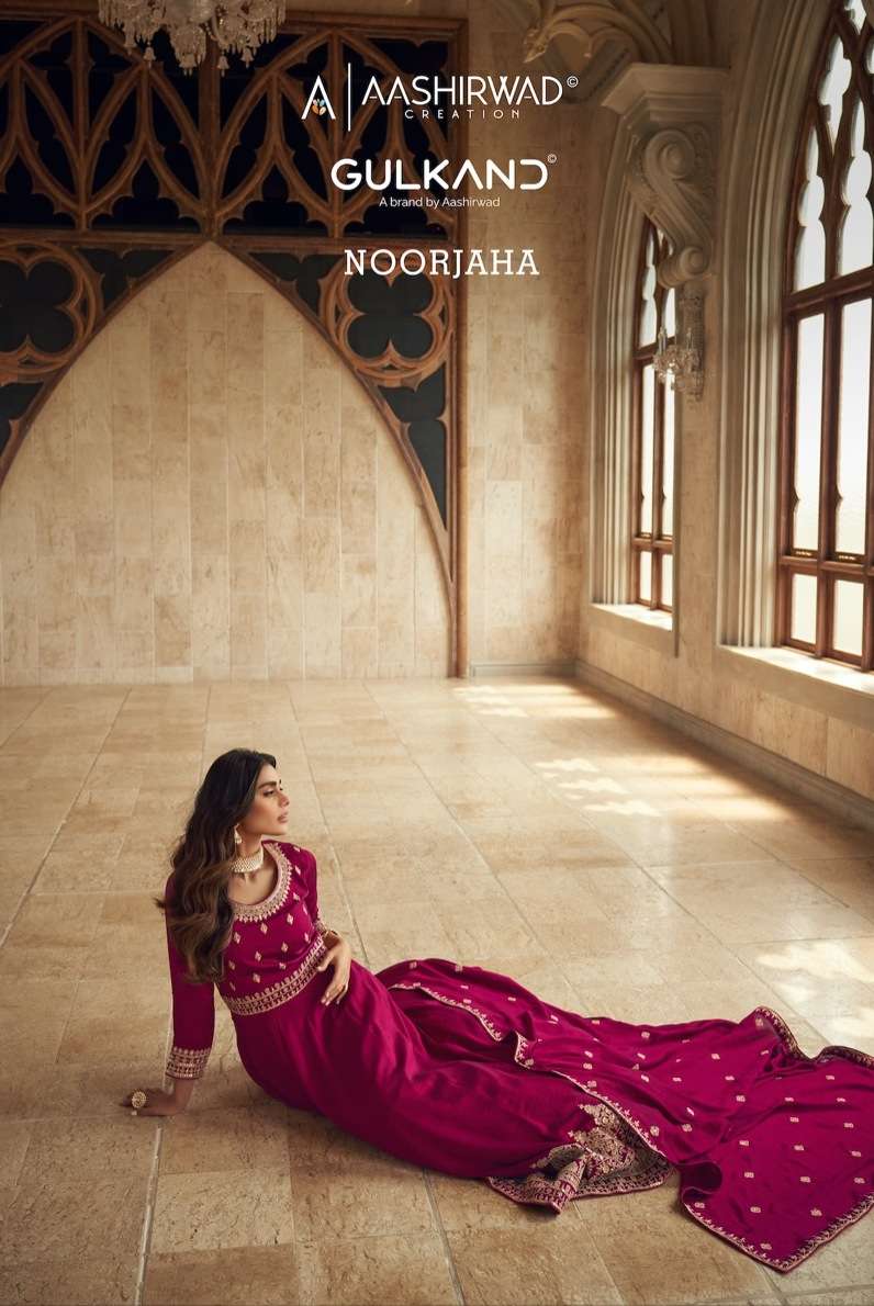 NOORJAHA BY AASHIRWAD CREATION 9641 TO 9644 SERIES PREMIUM SILK DRESSES