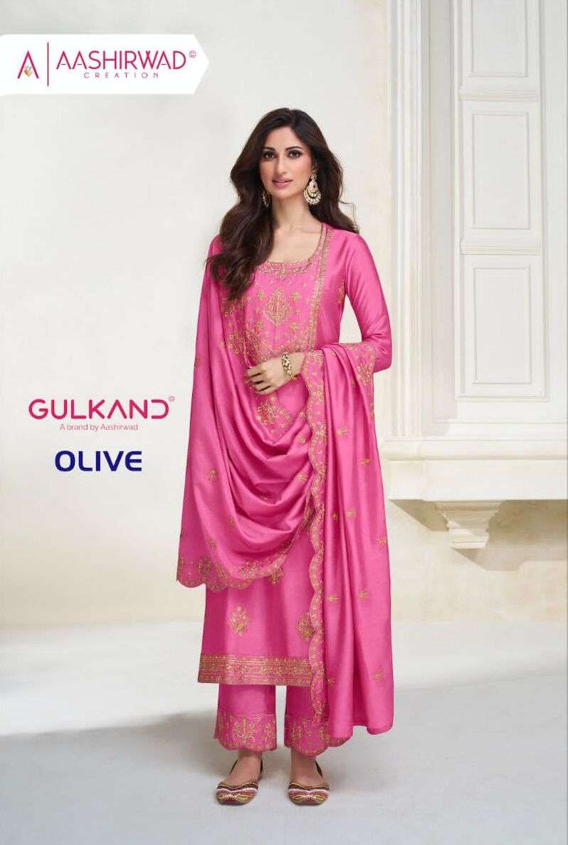 OLIVE BY AASHIRWAD CREATION 9723 TO 9727 SERIES PREMIUM SILK DRESSES