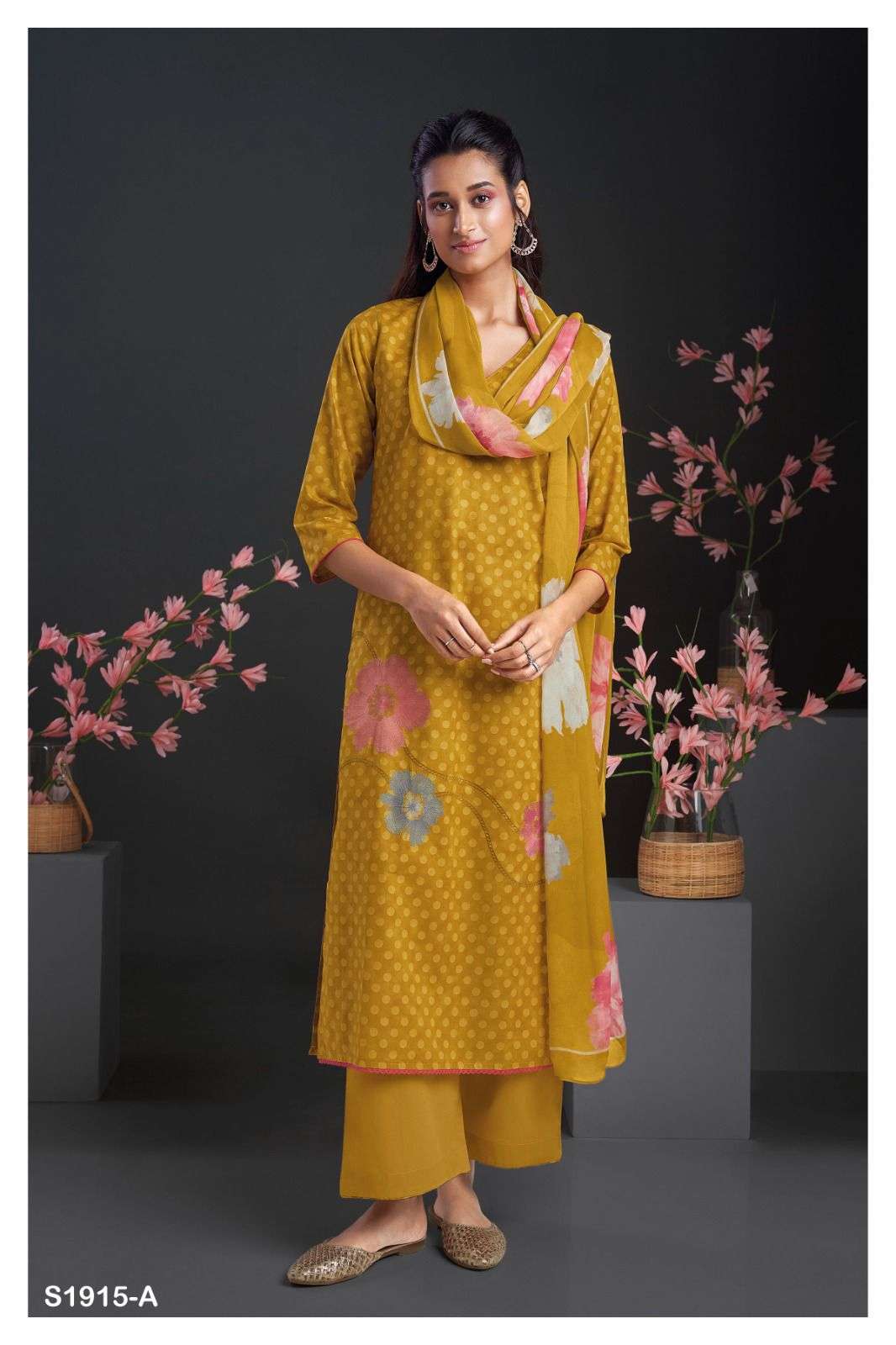 OSPREY 1915 BY GANGA FASHIONS PREMIUM COTTON PRINTED WORK DRESSES