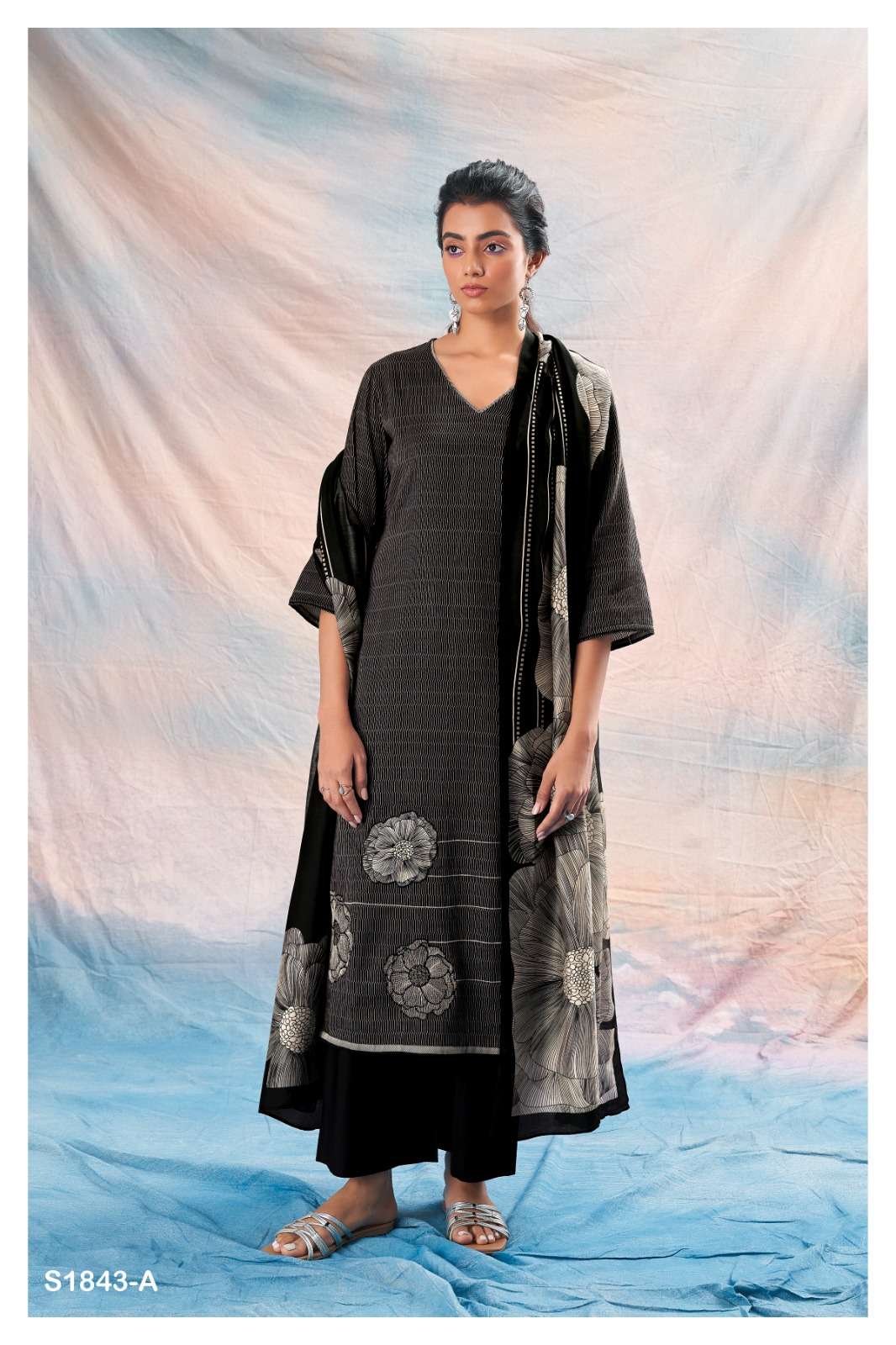 PHOENIX 1843 BY GANGA FASHIONS HEAVY PREMIUM COTTON SILK PRINTED DRESSES