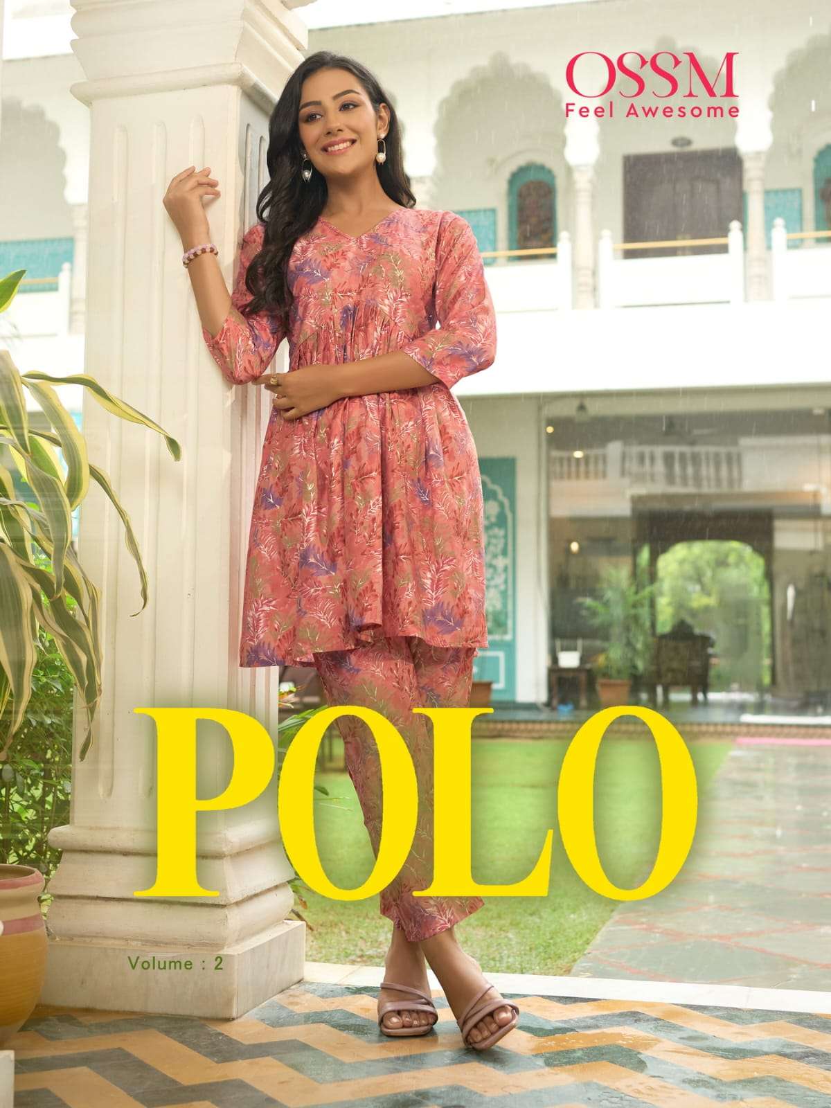 POLO VOL-2 BY OSSM 101 TO 106 RAYON CHANDERI MODAL PRINT CO-ORD SET