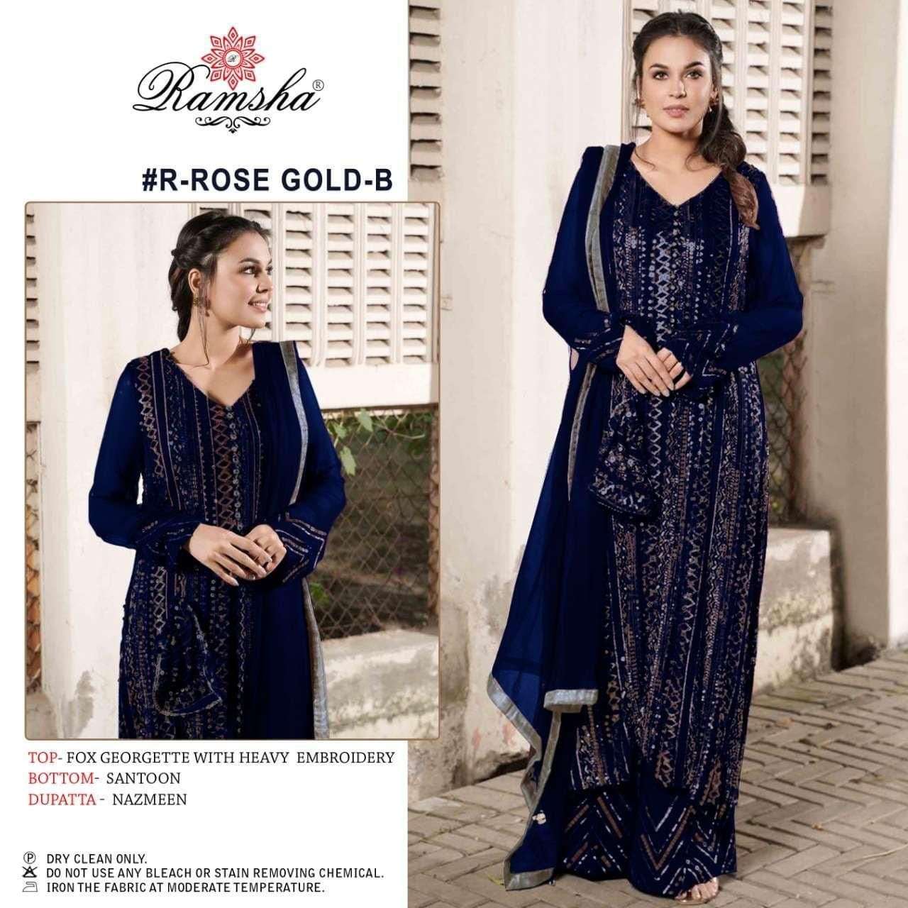 RAMSHA SALE COLLECTION VOL-2 BY RAMSHA GEORGETTE EMBROIDERY PAKISTANI DRESSES