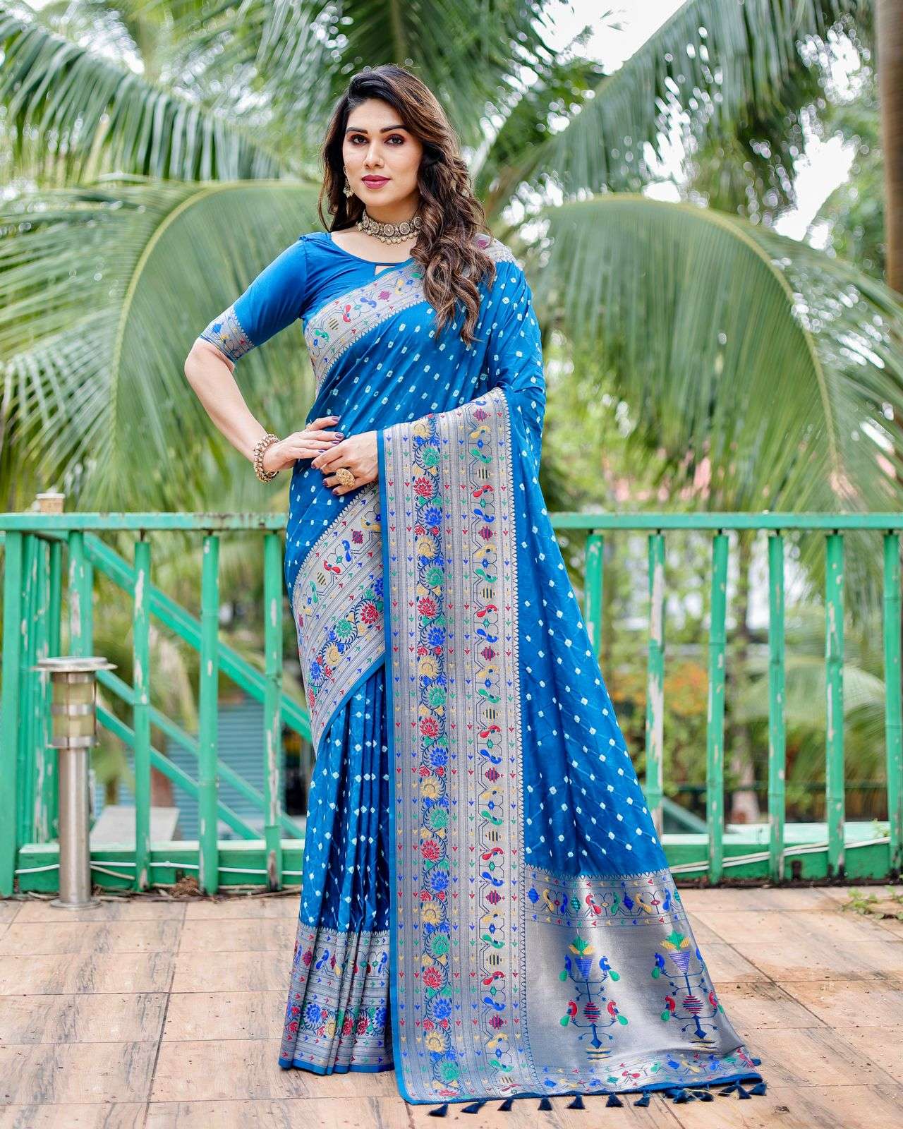 RATAN BY ASLIWHOLESALE DESIGNER FANCY BANDHEJ SILK SAREES