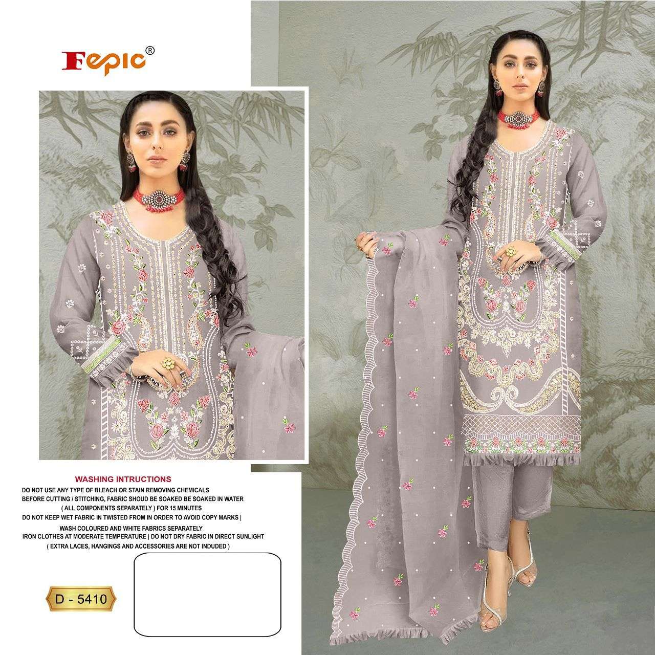 ROSEMEEN D-5410 COLOURS BY FEPIC LATEST ORGANZA PAKISTANI DRESSES