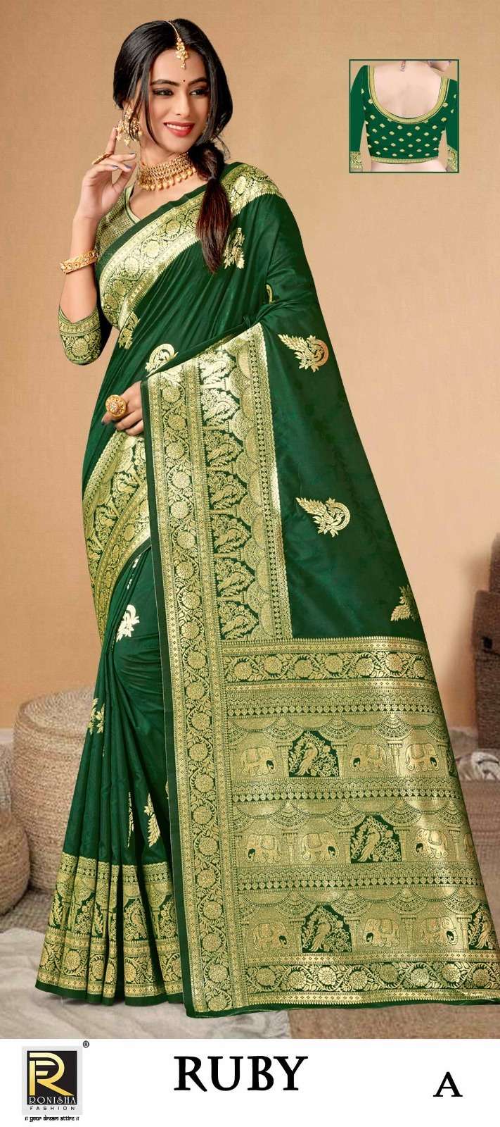 RUBY BY RONISHA FASHION DESIGNER FANCY BANARASI SILK SAREES