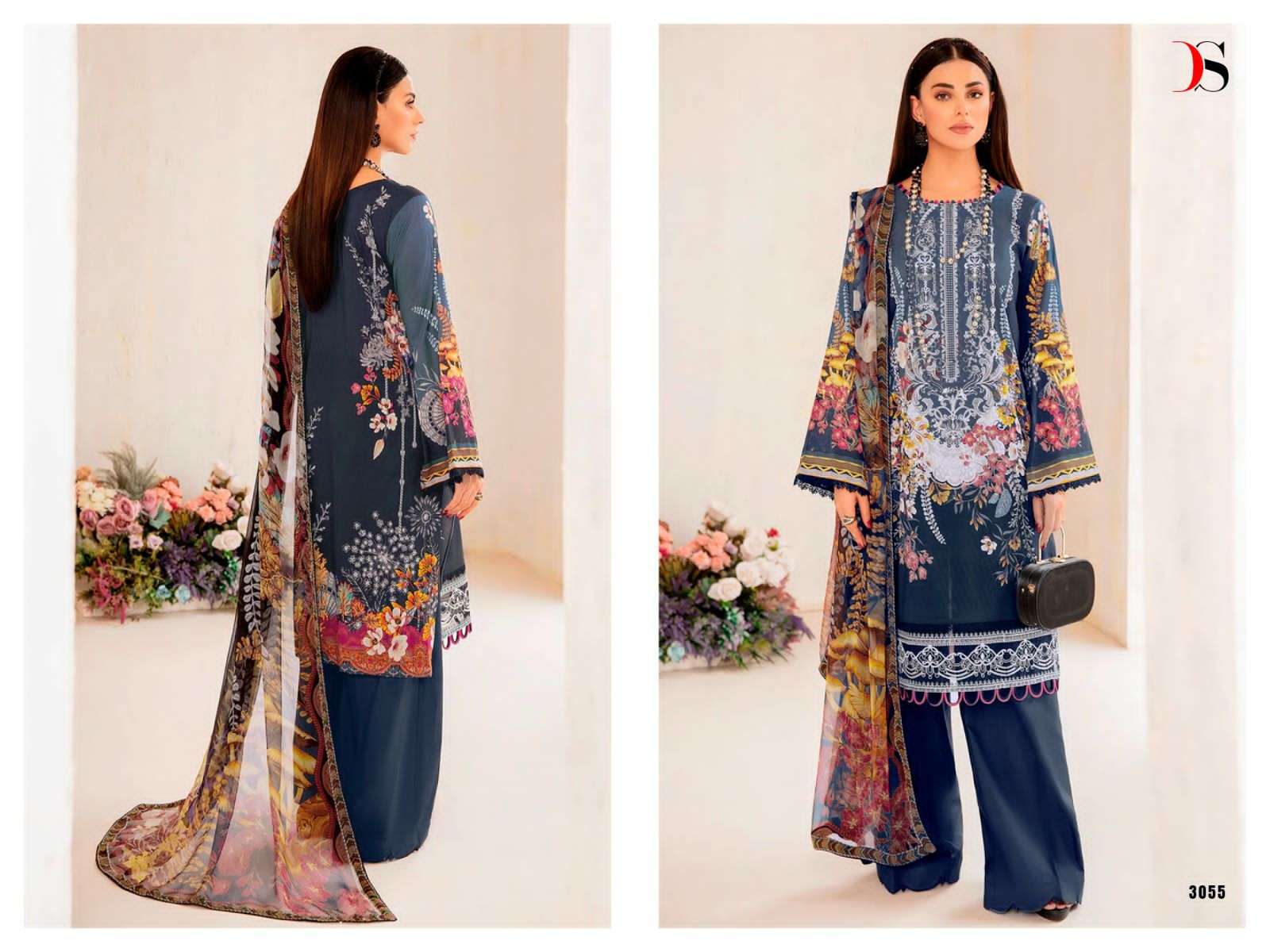 RUNGREZ SPRING LAWN 3055 BY DEEPSY SUITS COTTON PAKISTANI DRESSES