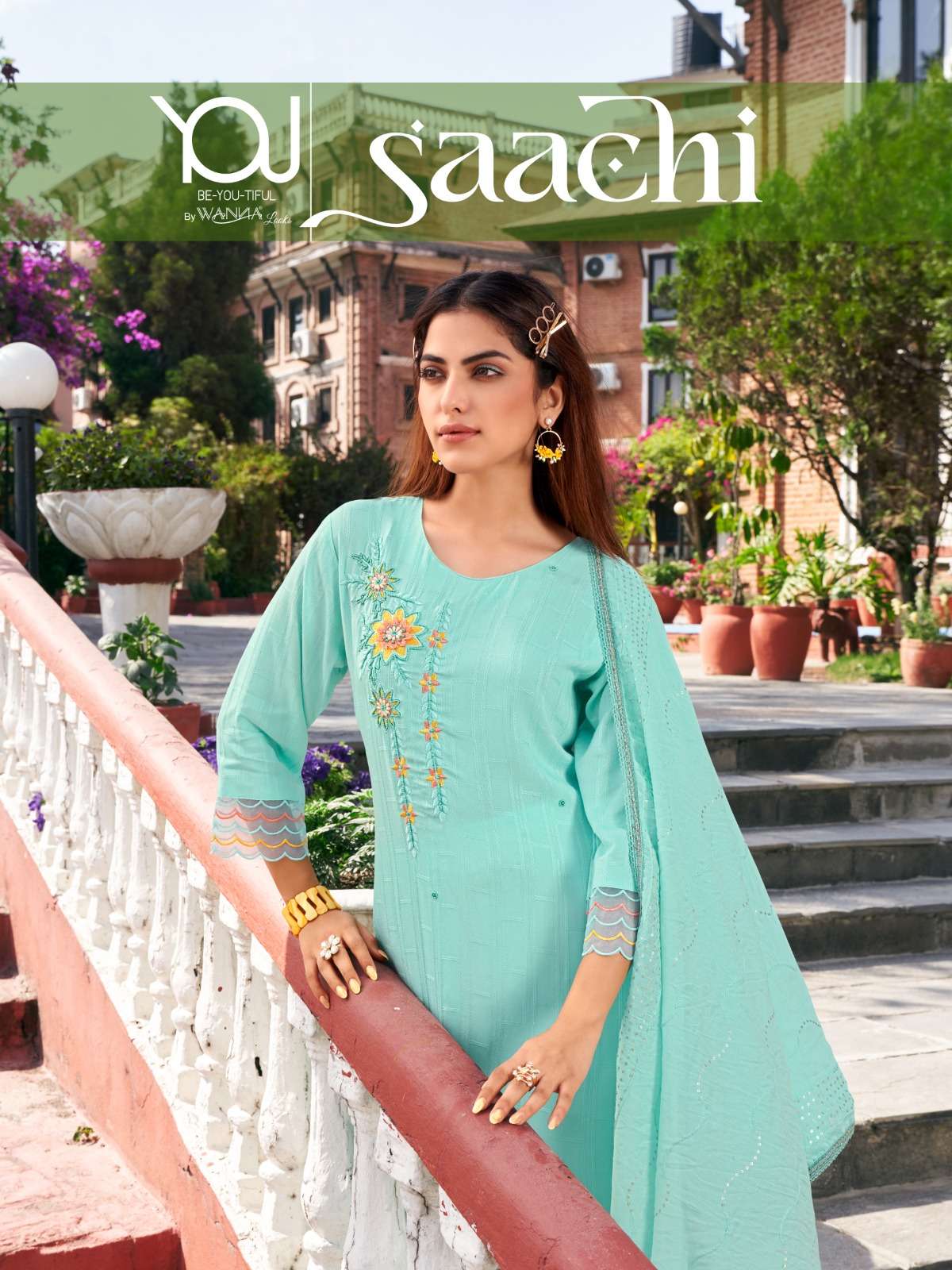 SAACHI BY YOU 1001 TO 1006 SERIES DESIGNER VISCOSE STITCHED DRESSES