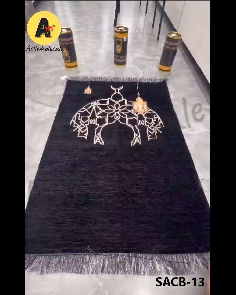 SACB-13 BY ASLIWHOLESALE PRAYER MAT WITH TASBEEH ISLAMIC GIFT ITEM