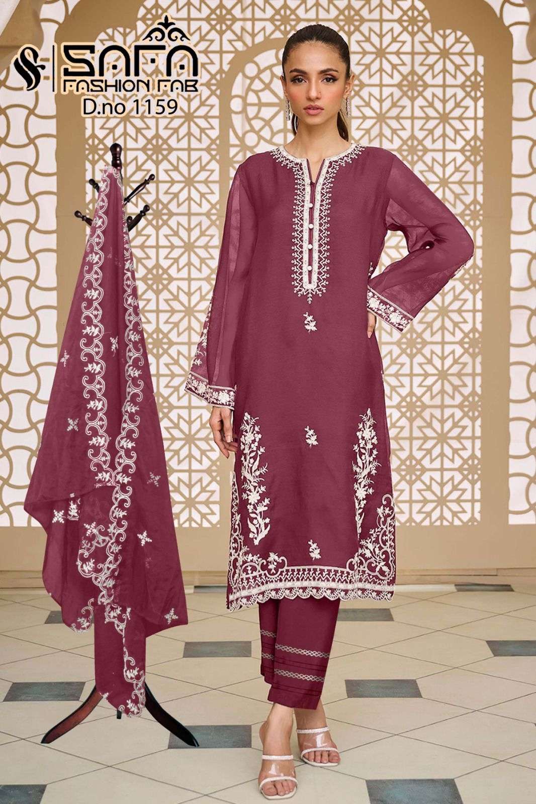 SAFA 1159 COLOURS BY SAFA FASHION FAB HEAVY GEORGETTE WORK STITCHED DRESSES