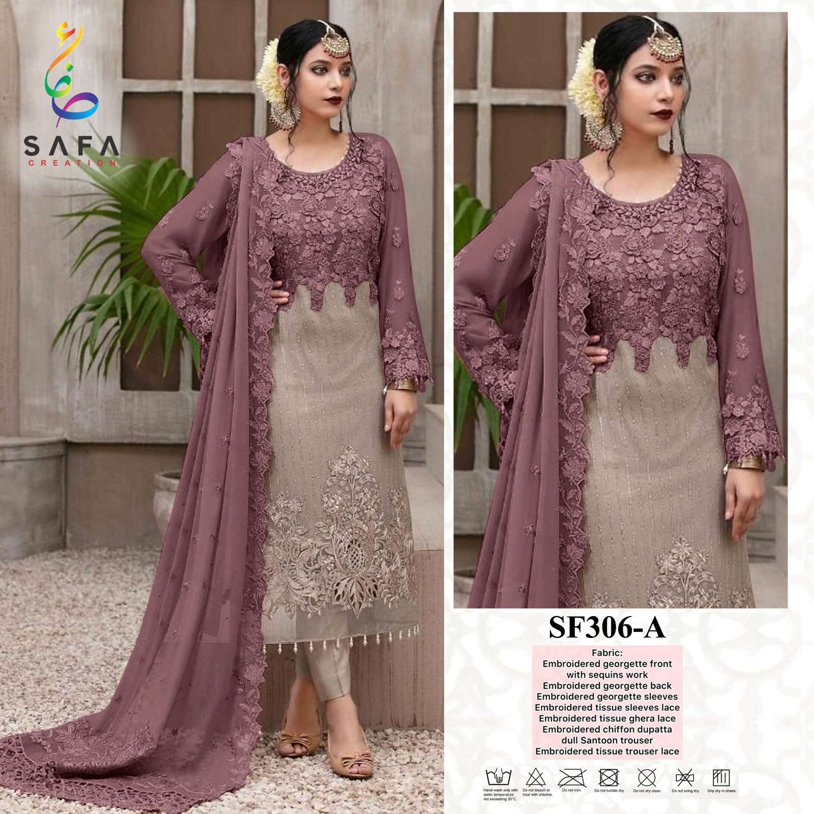 SAFA 306 COLOURS BY SAFA CREATION DESIGNER FAUX GEORGETTE DRESSES