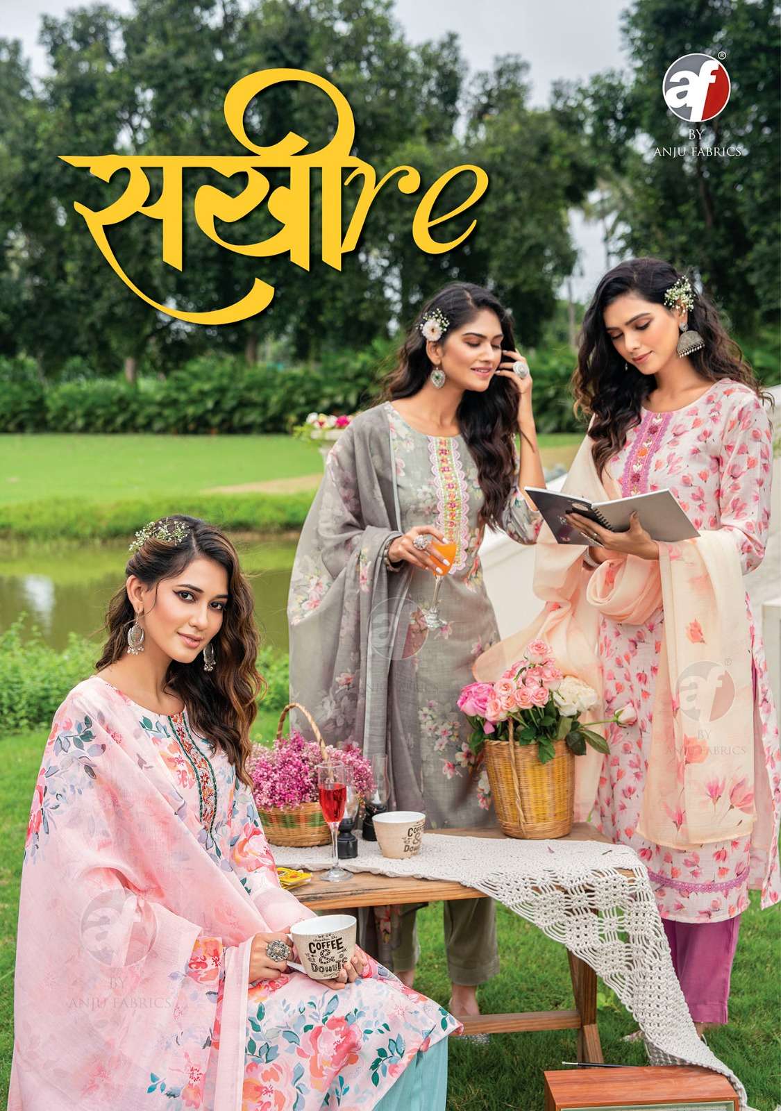 SAKHIRE BY ANJU FABRICS 3141 TO 3146 SERIES PURE COTTON DRESSES