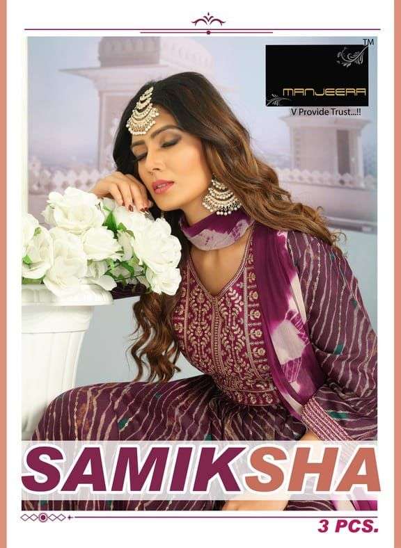 SAMIKSHA BY MANJEERA 01 TO 08 SERIES CAPSULE PRINT STITCHED DRESSES