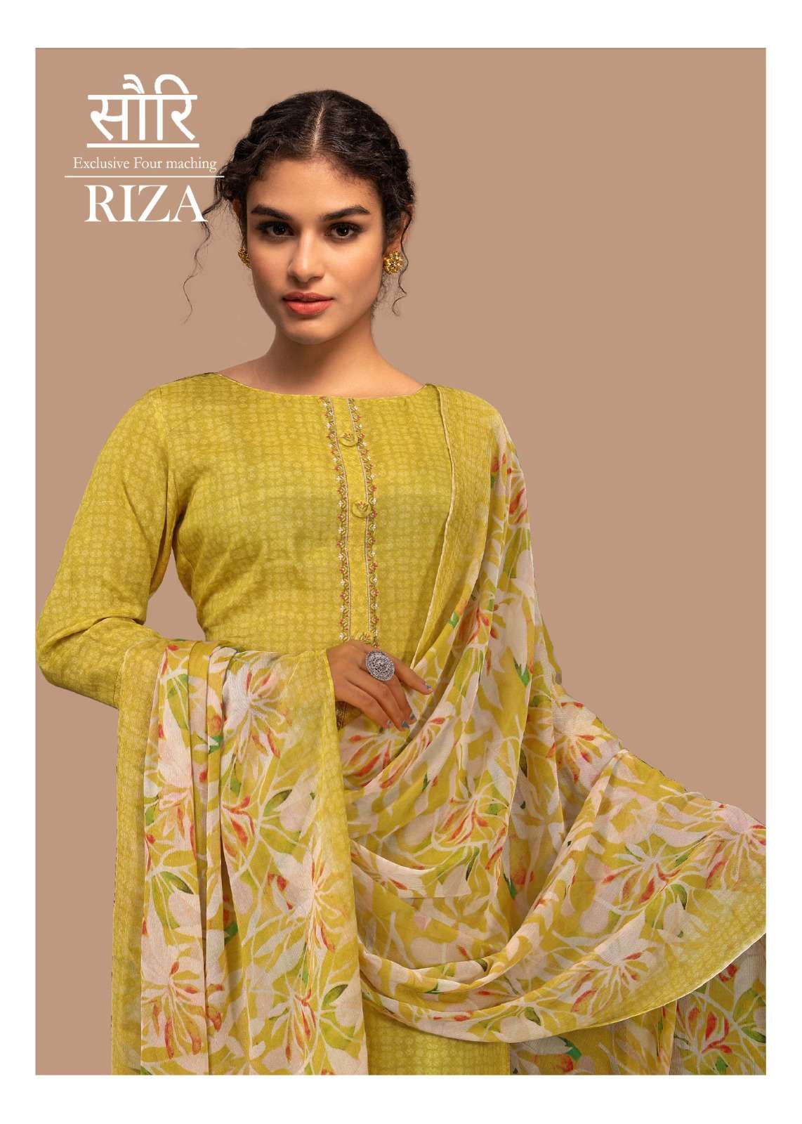 SAURI RIZA BY SAANJA DESIGNER HEAVY VISCOSE PRINTED WORK DRESSES