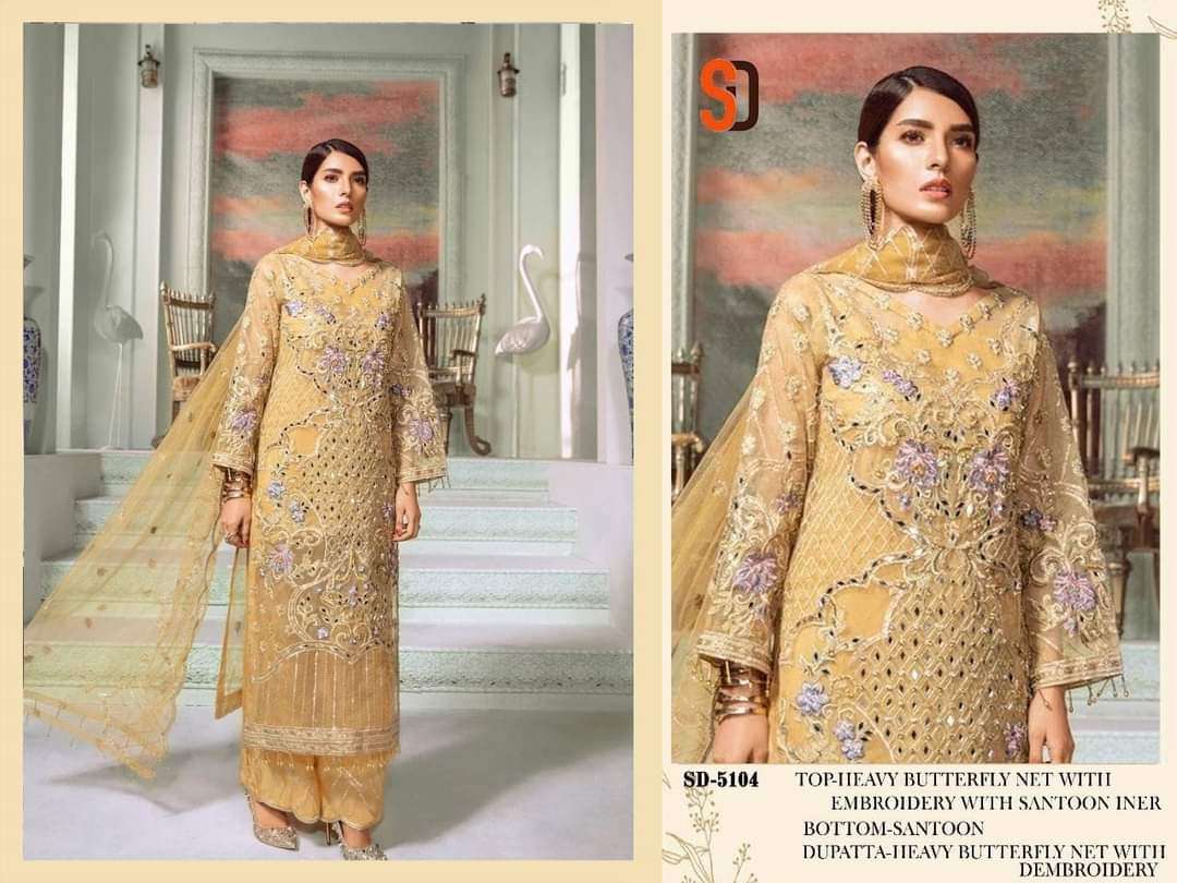 SD-5104 HITS BY SHRADDHA DESIGNER HEAVY NET EMBROIDERY DRESS