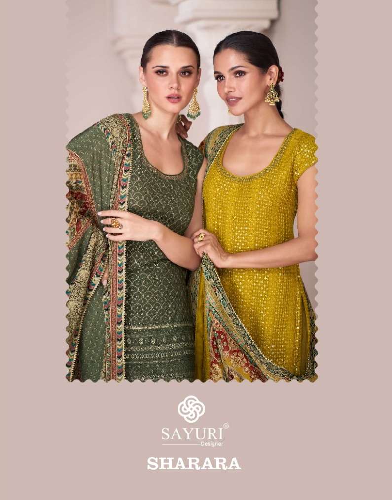 SHARARA BY SAYURI 5273 TO 5274 SERIES HEAVY PREMIUM SILK EMBROIDERY DRESSES