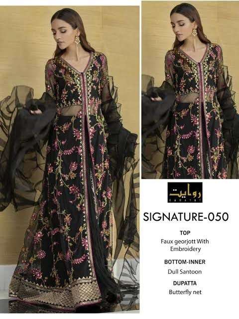 SIGNATURE 050 DESIGN BY ASLIWHOLESALE EMBROIDERY PAKISTANI DRESS