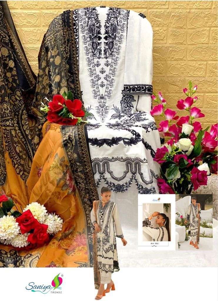 ST-70012 BY SANIYA TRENDZ DESIGNER CAMBRIC PAKISTANI DRESSES