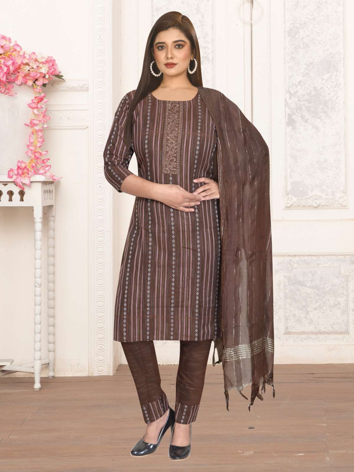 SWADESI BY ASLIWHOLESALE DESIGNER FACNY COTTON DRESSES