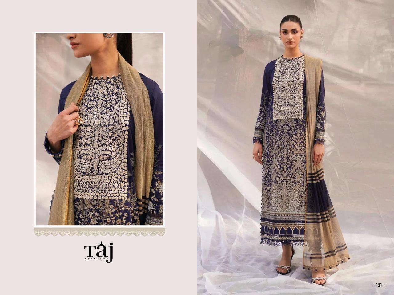 TAJ CREATION 131 BY ASLIWHOLESALE DESIGNER HEAVY COTTON DRESSES