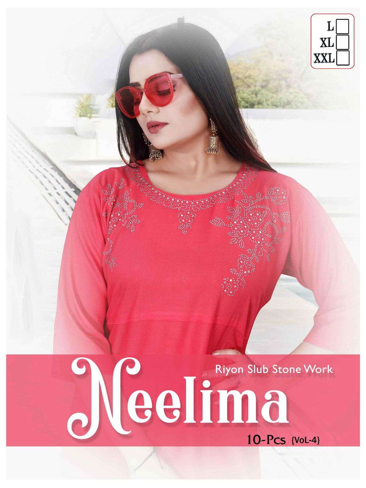 TRENDY NEELIMA BY ASLIWHOLESALE 01 TO 10 SERIES RAYON EMBROIDERY KURTIS