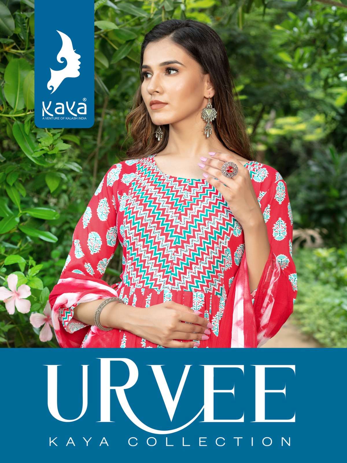 URVEE BY KAYA 01 TO 08 SERIES RAYON PRINTED STITCHED DRESSES