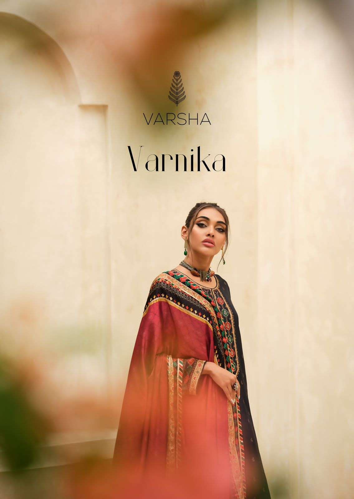 VARNIKA BY VARSHA 01 TO 04 SERIES RUSSAIN SILK HANDWORK DRESSES