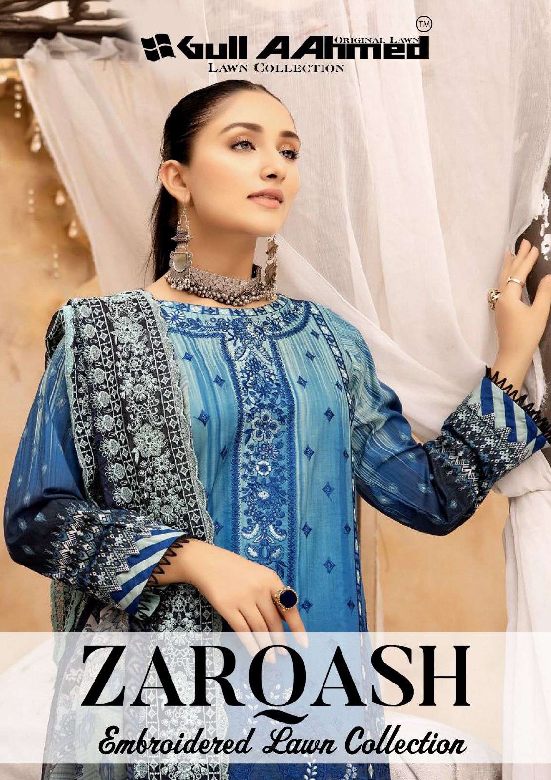 ZARQASH VOL-01 BY GULL AAHMED 1001 TO 1006 SERIES COTTON PRINT DRESSES