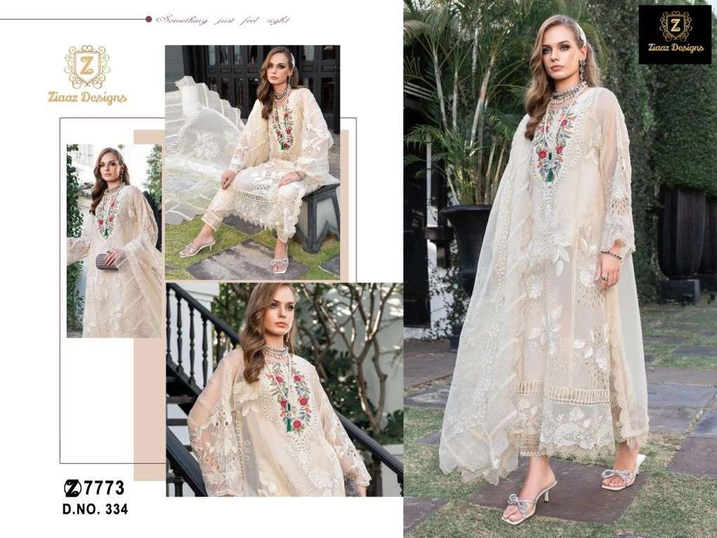 ZIAAZ 334 HIT DESIGN BY ZIAAZ DESIGNS HEAVY COTTON EMBROIDERED DRESS