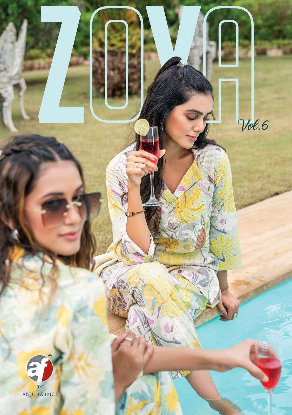 ZOYA VOL-6 BY ANJU FABRICS 3191 TO 3195 SERIES COTTON STITCHED CO-ORD SETS