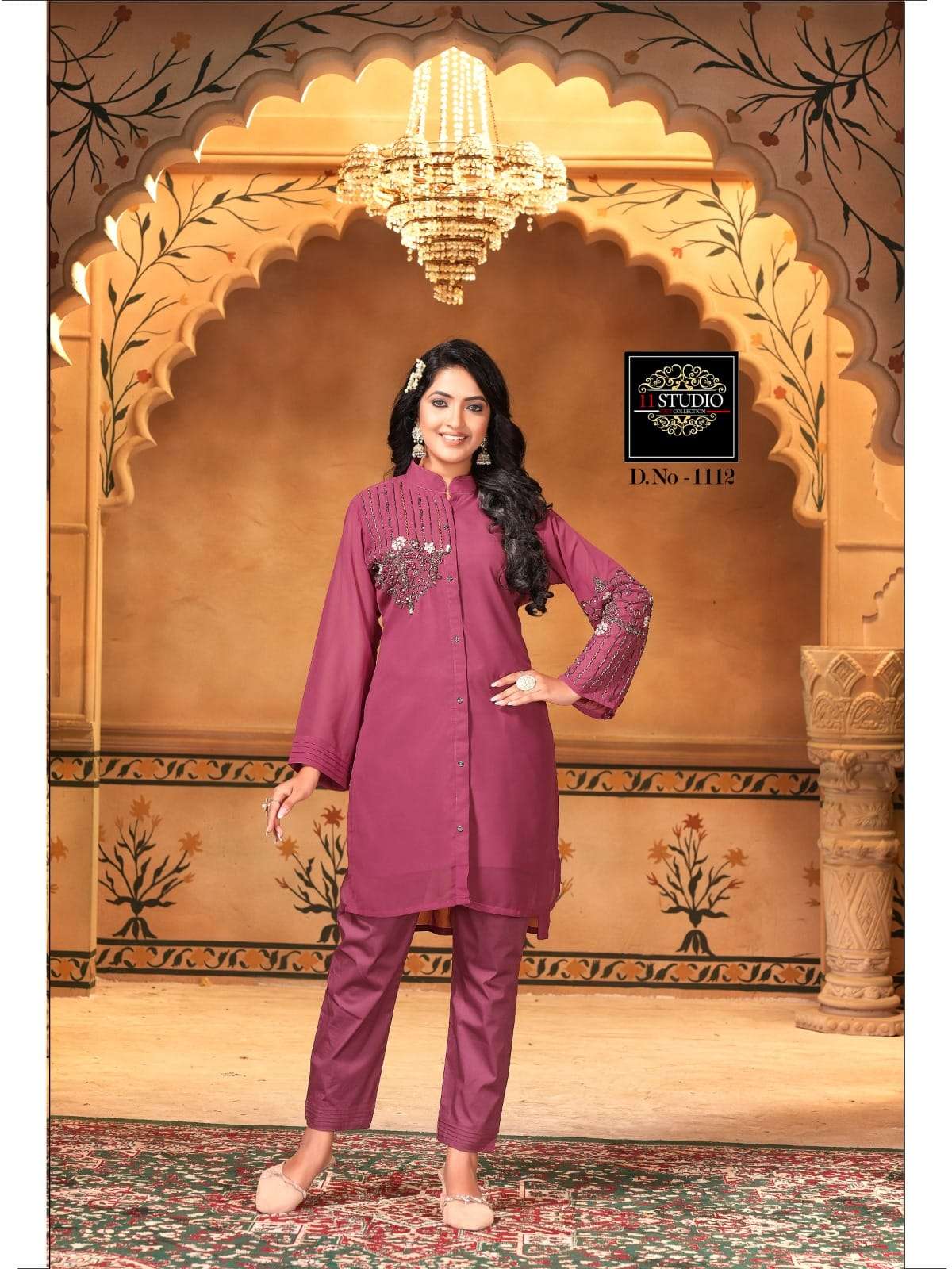 11 STUDIO 1112 NX BY ASLIWHOLESALE GEORGETTE STITCHED TUNICS