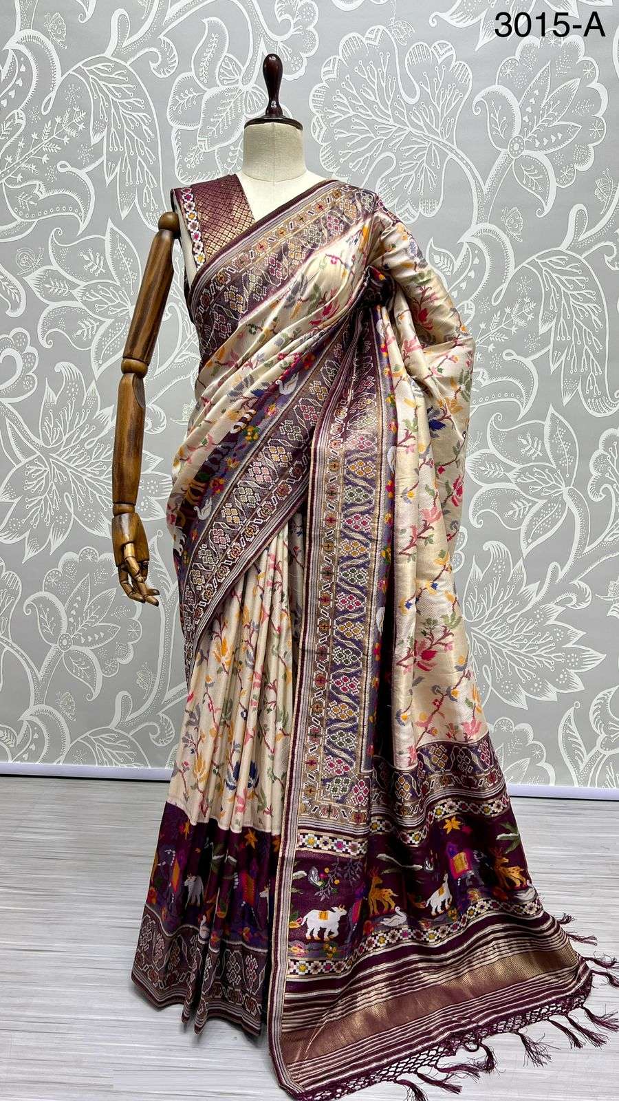 3015 COLOURS BY ASLIWHOLESALE DESIGNER FANCY SILK PRINTED SAREES