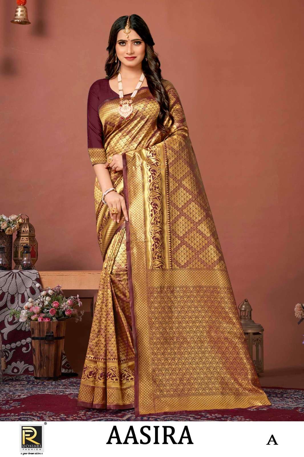 AASIRA BY RONISHA FASHION DESIGNER FANCY BANARASI SILK SAREES