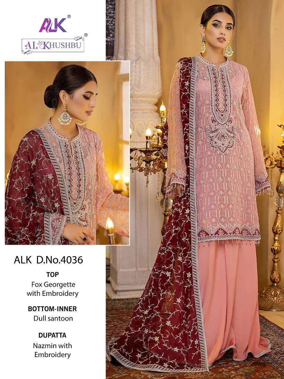 ADAN LIBAS VOL-1 BY AL KHUSHBU DESIGNER HEAVY GEORGETTE EMBROIDERY DRESSES