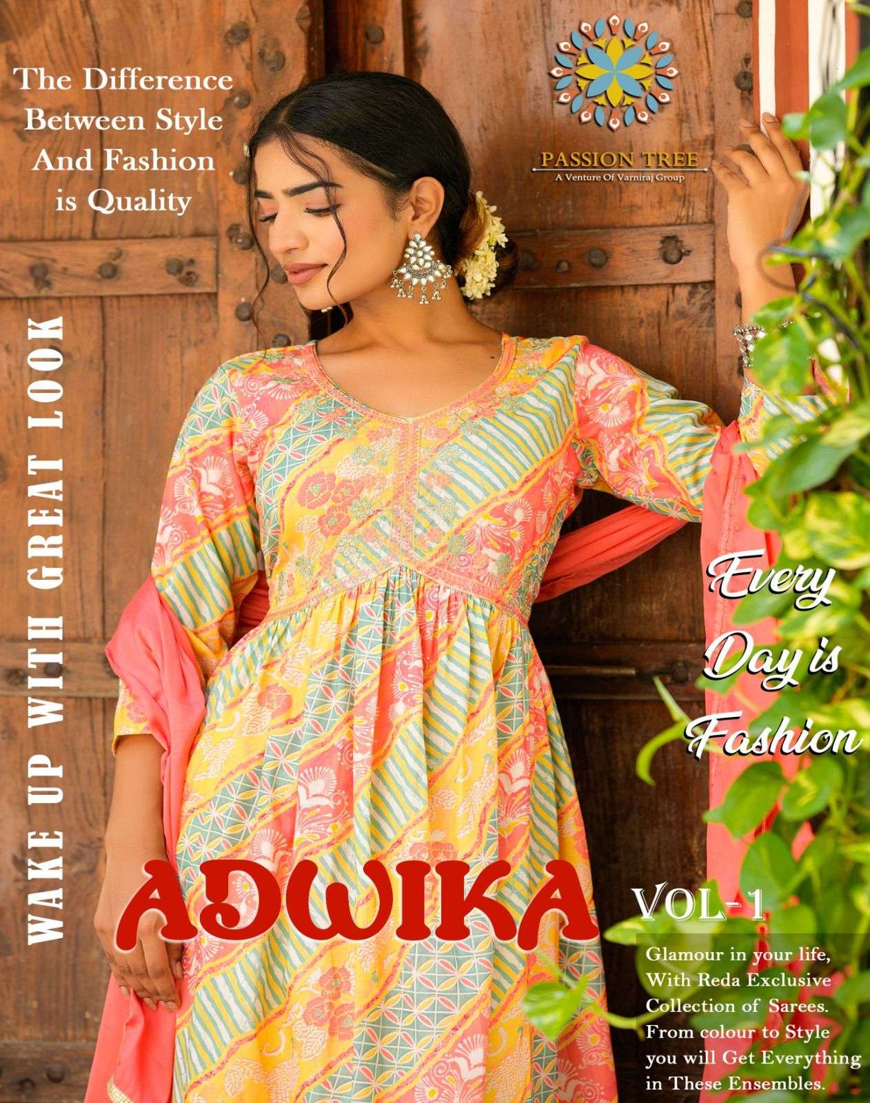 ADWIKA VOL-1 BY PASSION TREE 1001 TO 1008 SERIES MUSLIN PRINT DRESSES