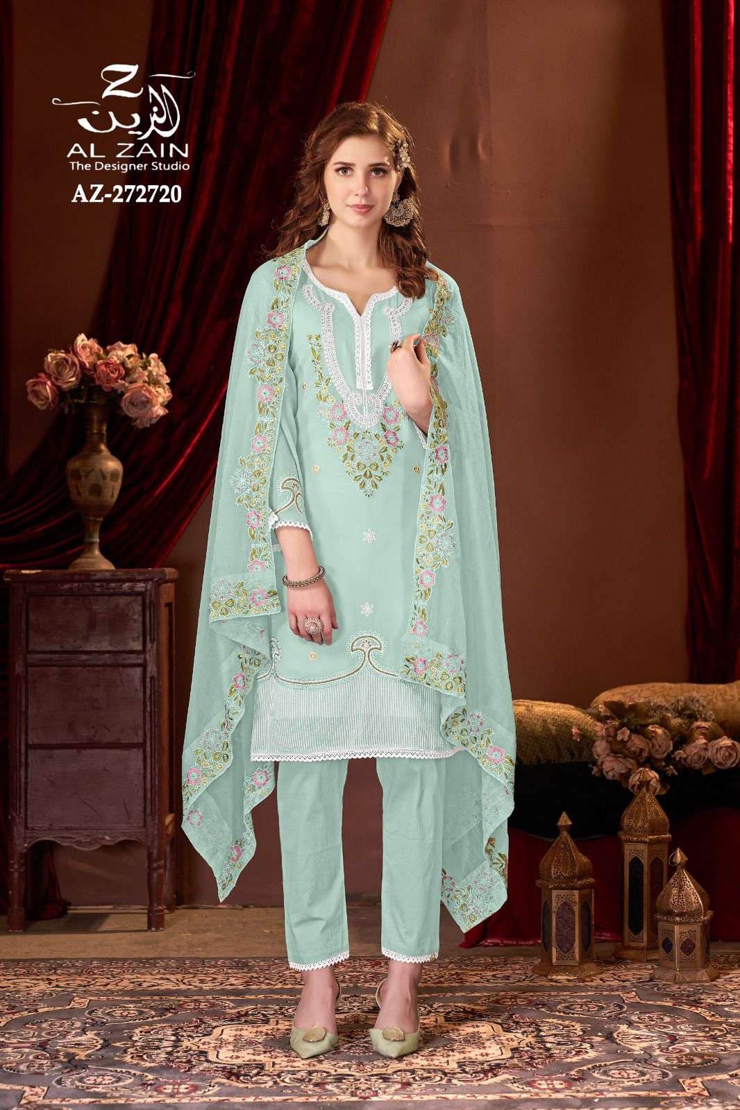 AL-ZAIN 272720 COLOURS BY ASLIWHOLESALE GEORGETTE STITCHED DRESSES