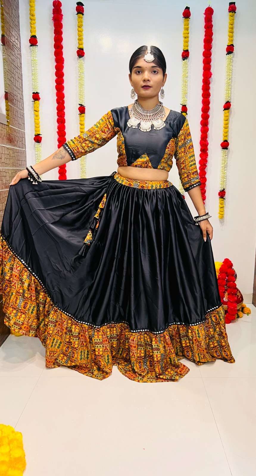 AWY-7056 BY ASLIWHOLESALE DESIGNER FANCY COTTON SILK NAVRATRI LEHENGAS