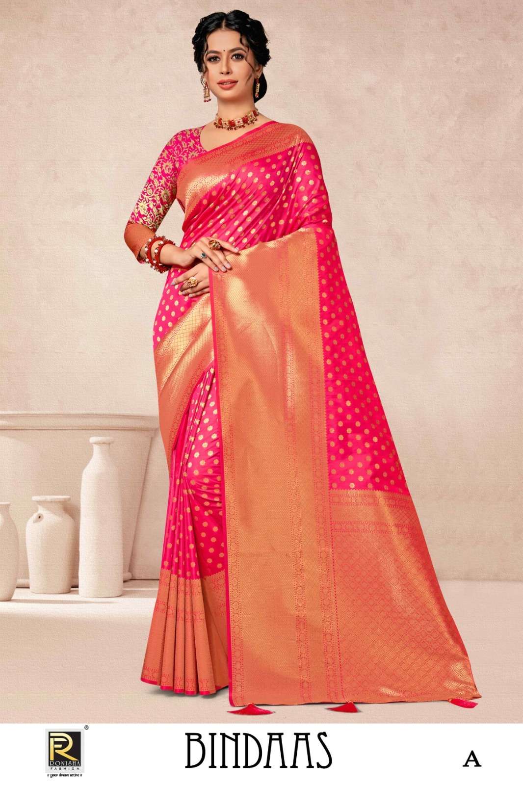 BINDASS BY RONISHA FASHION DESIGNER FANCY BANARASI SILK SAREES