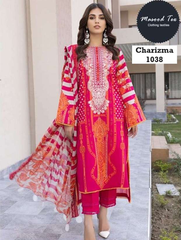 CHARIZMA 1038 BY MASOOD TEX DESIGNER COTTON PRINTED PAKISTANI DRESS