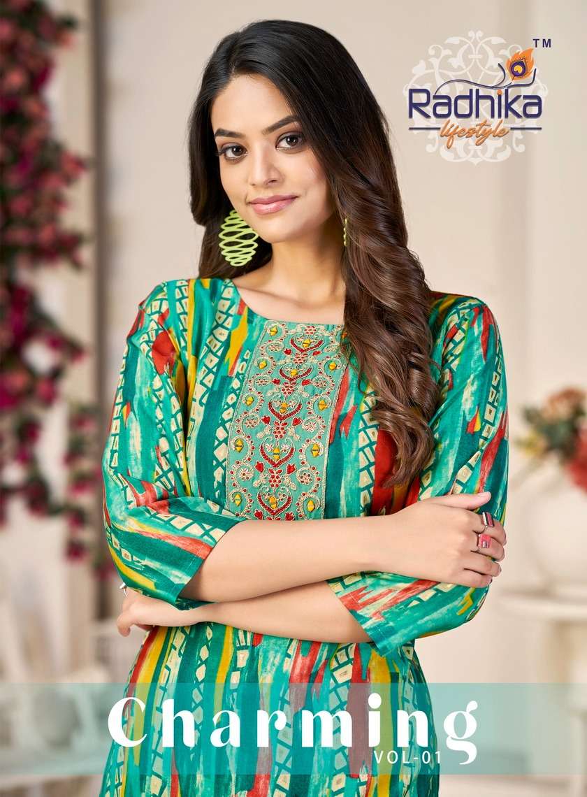 BUY ONLINE RADHIKA LIFESTYLE BRAND CATALOGUES OF DRESSES AT WHOLESALE PRICE