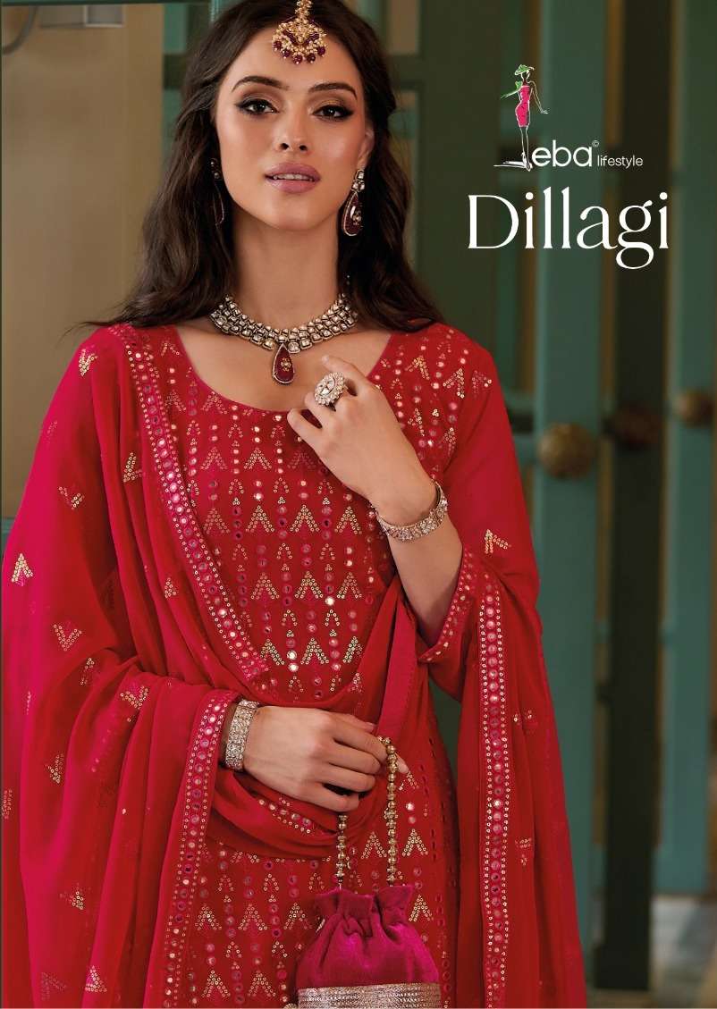 DILLAGI BY EBA LIFESTYLE 1618 TO 1620 SERIES GEORGETTE EMBROIDERY DRESSES