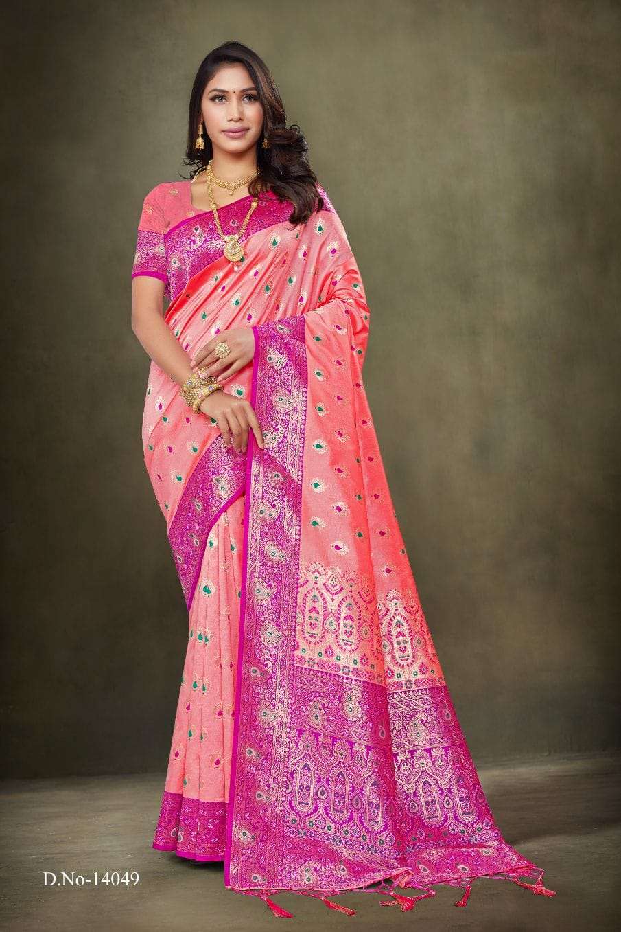 FLORAL SILK BY BUNAWAT 1001 TO 1006 SERIES SILK WORK SAREES