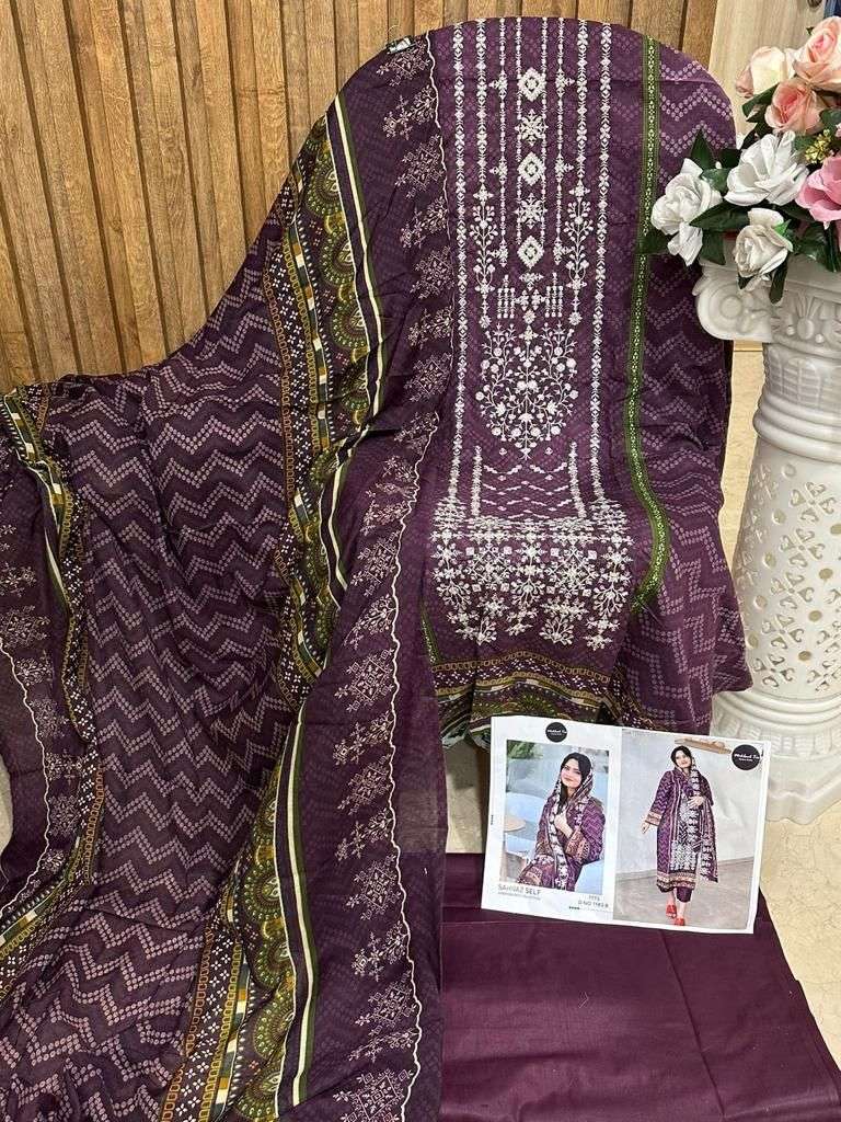 HARSHA VOL-1 BY MEHBOOB TEX HEAVY COTTON EMBROIDERED DRESSES