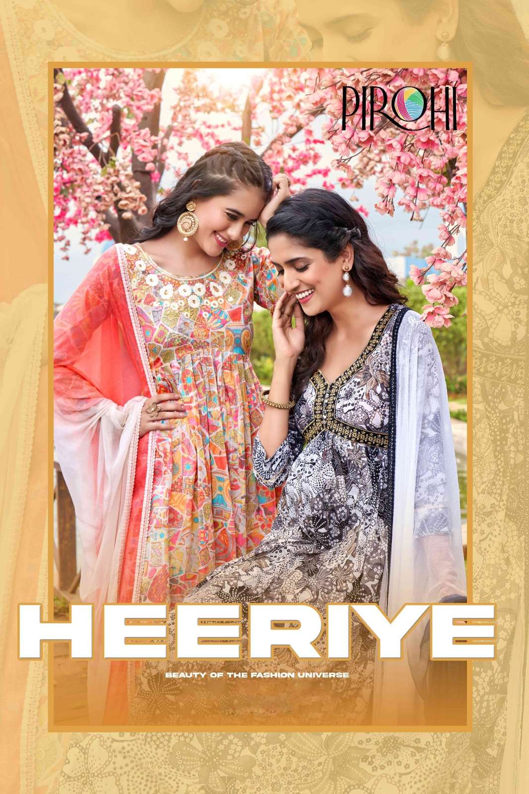 HEERIYE BY PIROHI 1001 TO 1004 SERIES DESIGNER COTTON DRESSES