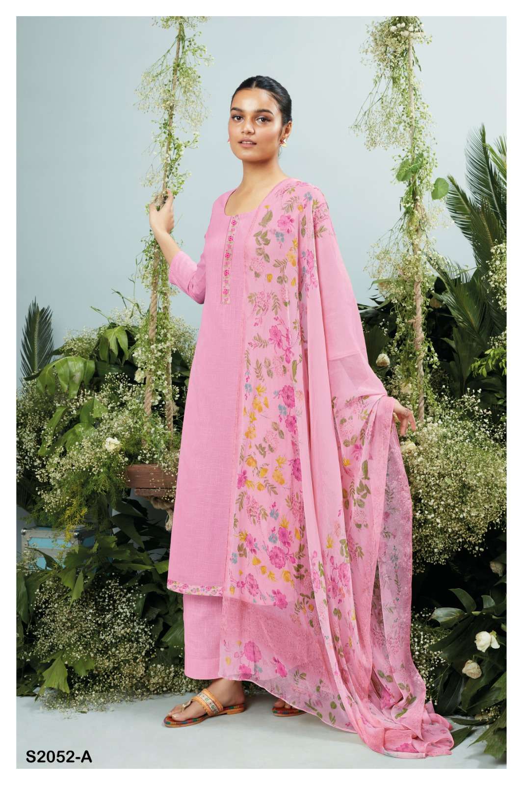 JAYELLA 2052 BY GANGA FASHIONS PREMIUM COTTON PRINTED WORK DRESSES