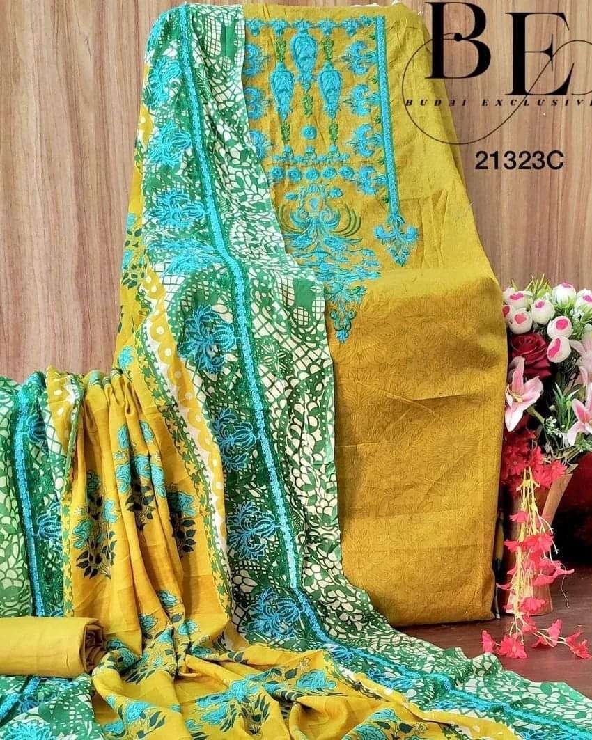 JIHAN 3177 BY ASLIWHOLESALE PURE HEAVY COTTON EMBROIDERY DRESSES 