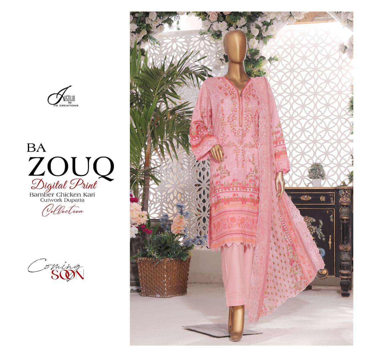 JUSTUJU BA ZOUQ BY ASLIWHOLESALE DESIGNER LAWN COTTON DRESSES