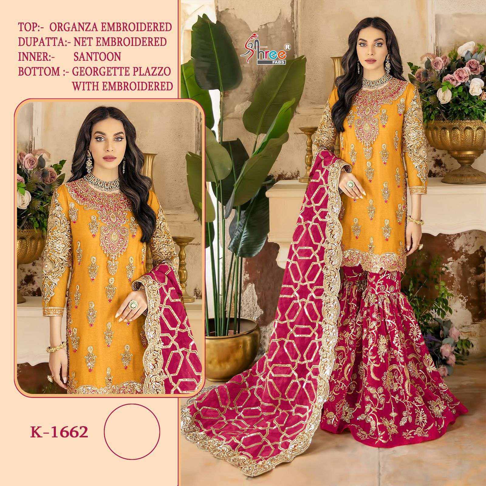 K-1662 COLOURS BY SHREE FABS DESIGNER ORGANZA PAKISTANI DRESSES